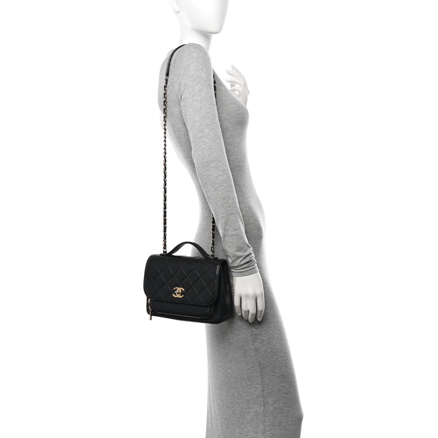 Chanel Caviar Quilted Medium Business Affinity Flap Black 2 of 11