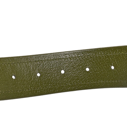 Gucci Econyl Nylon Monogram Off The Grid Belt Logo Buckle Belt 80 32 Juniper Green 4 of 5