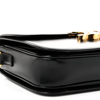 Celine Shiny Calfskin Medium Triomphe  Black 10 of 11