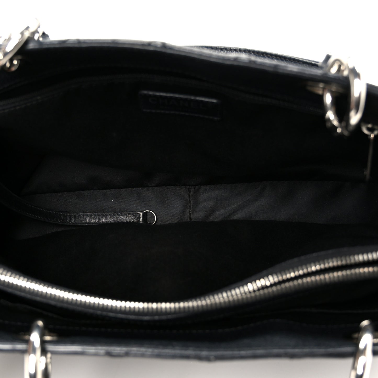 Caviar Quilted Grand Shopping Tote GST Black