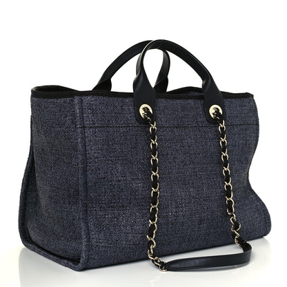 Chanel Lurex Boucle Medium Deauville Tote Black 2 of 10