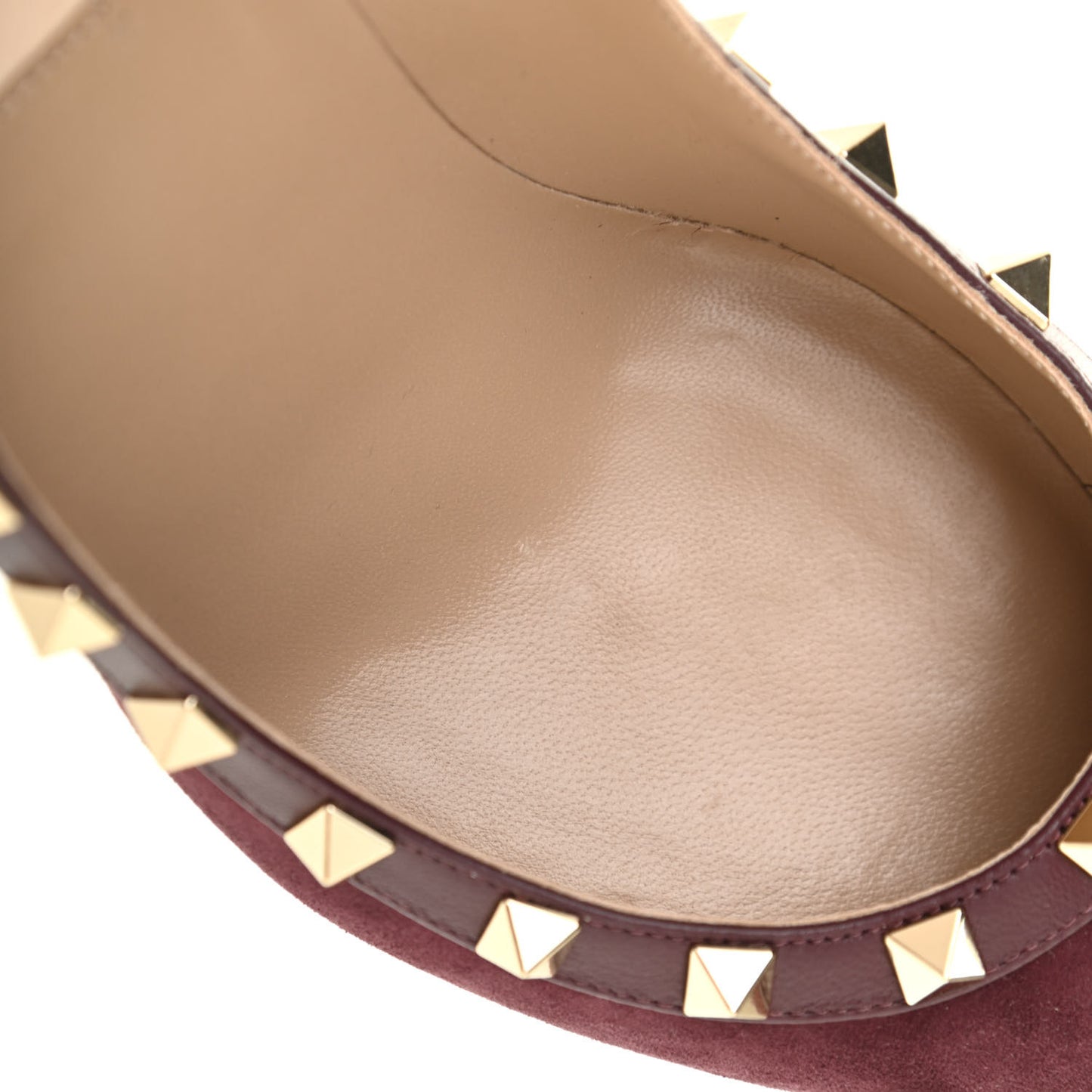 Suede Rockstud 85mm Pumps 39 Camelia