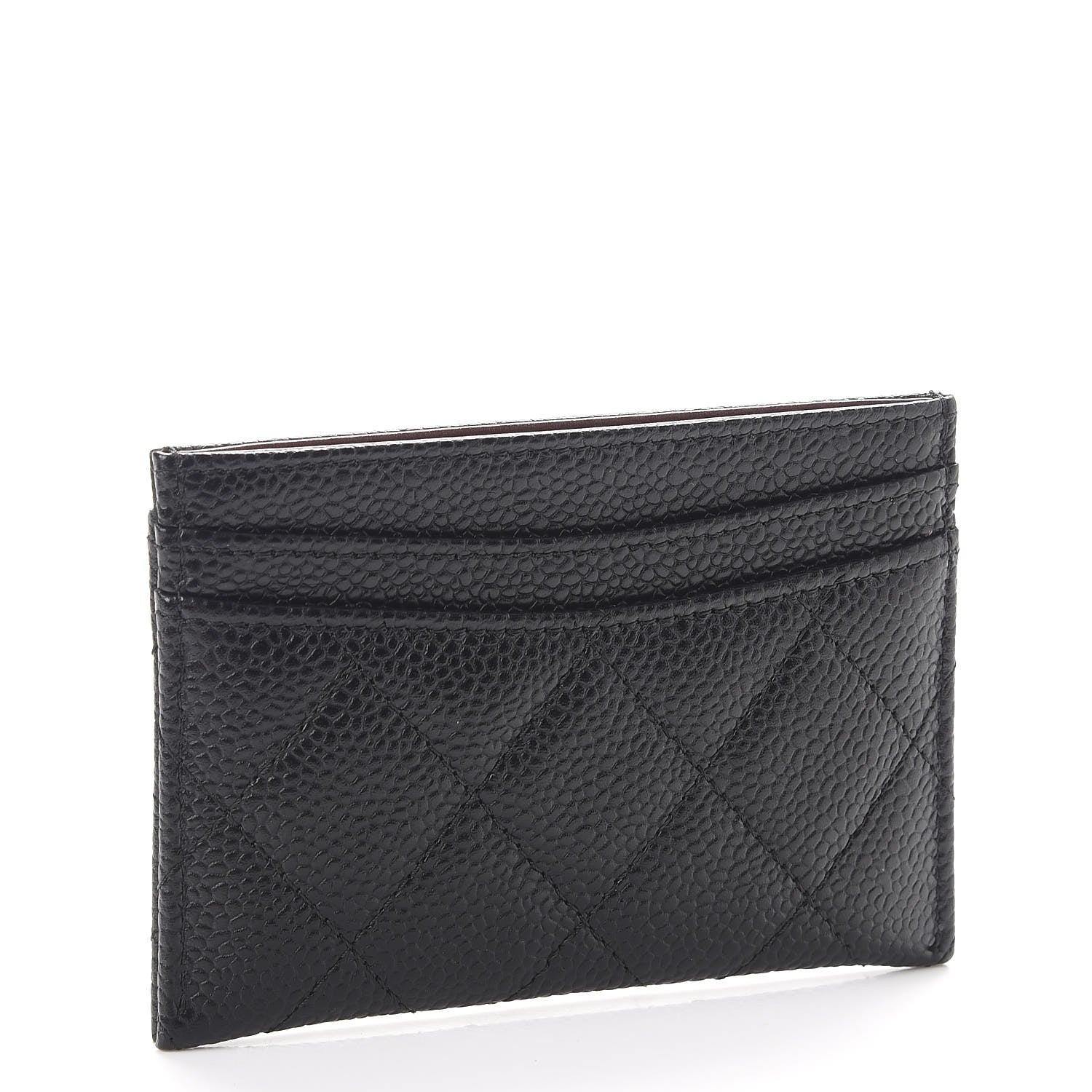 Chanel Caviar Quilted Card Holder Black 3 of 9