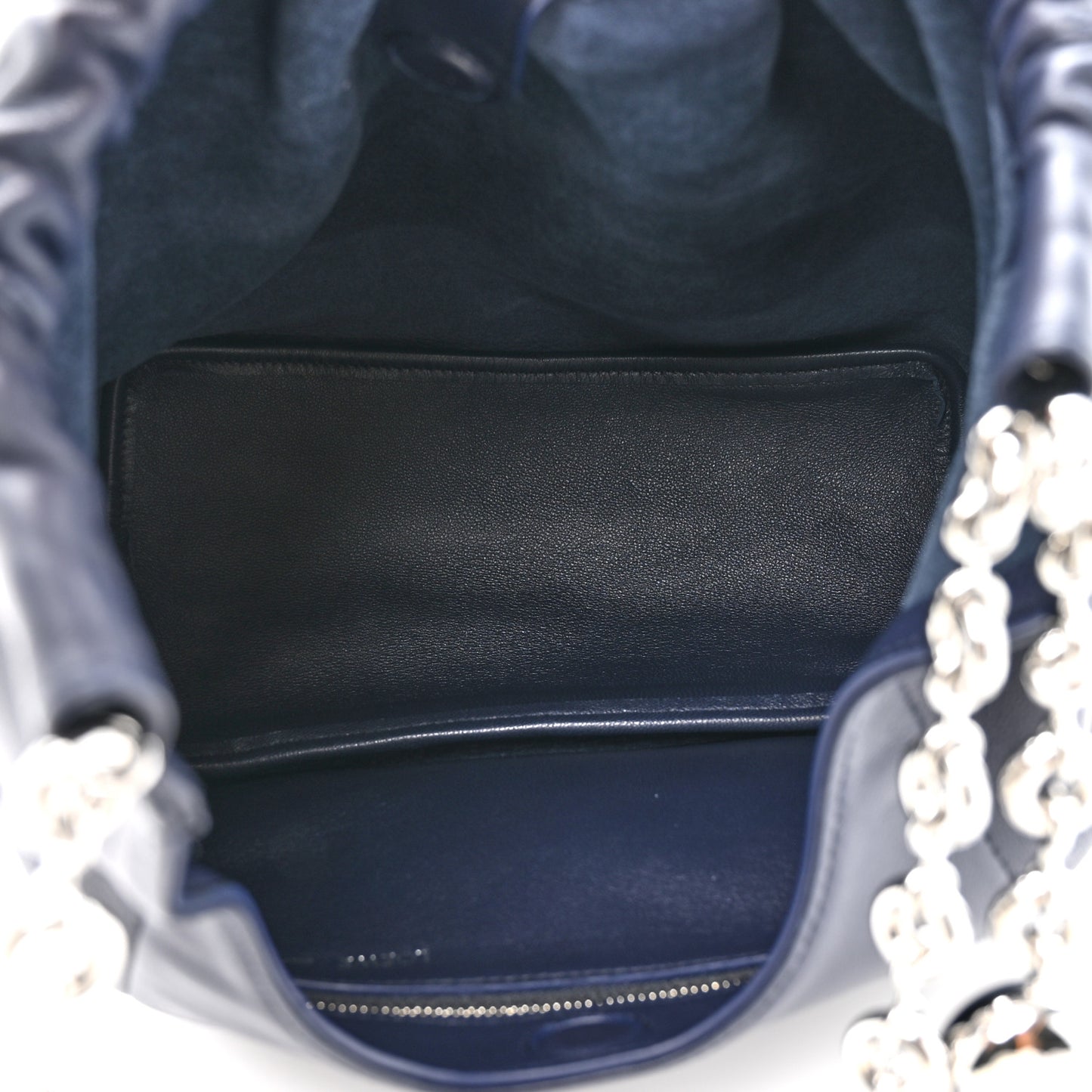 Nappa Small Squeeze Bag Abyss Blue Abyss Blue