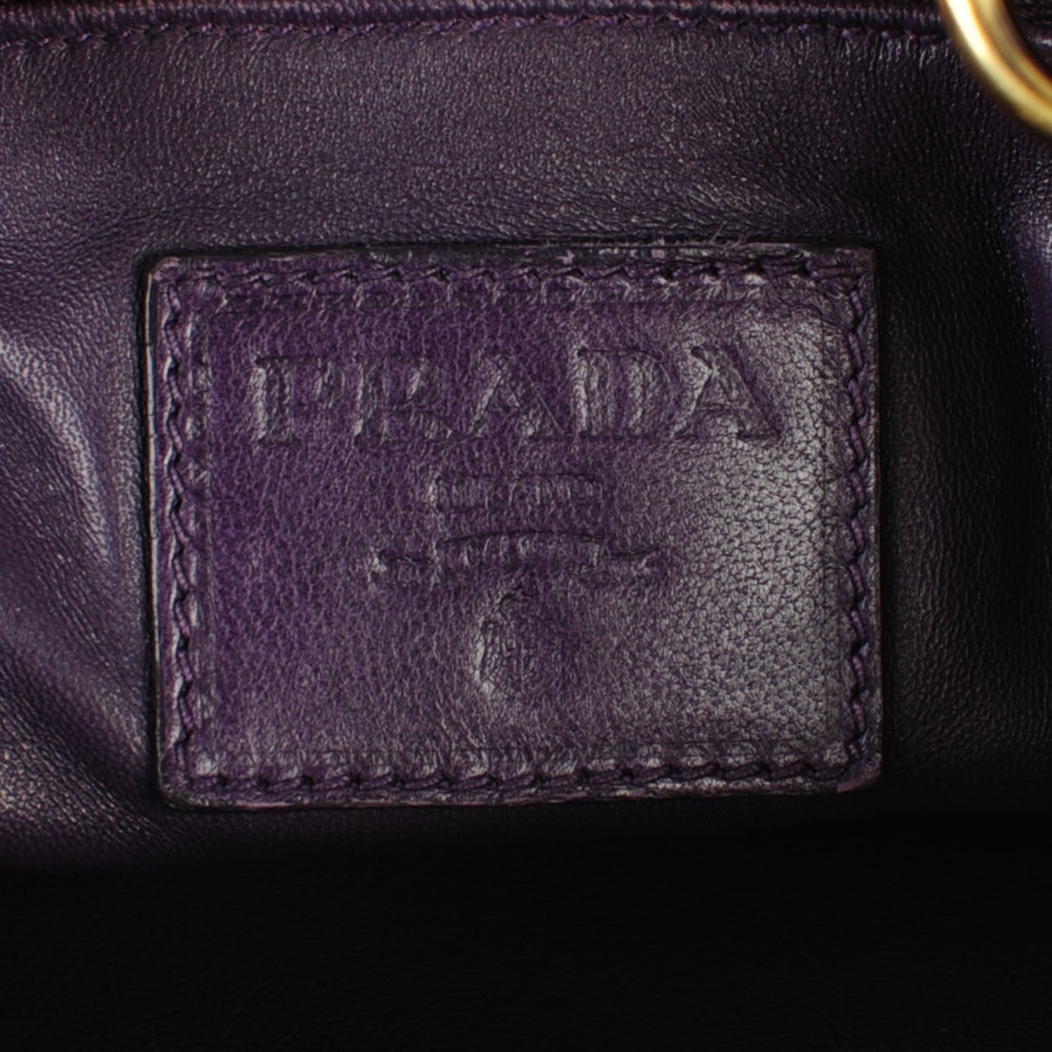 Prada Nappa Trembled Blossoms Stripes Shoulder Bag Ibisco Viola 6 of 7