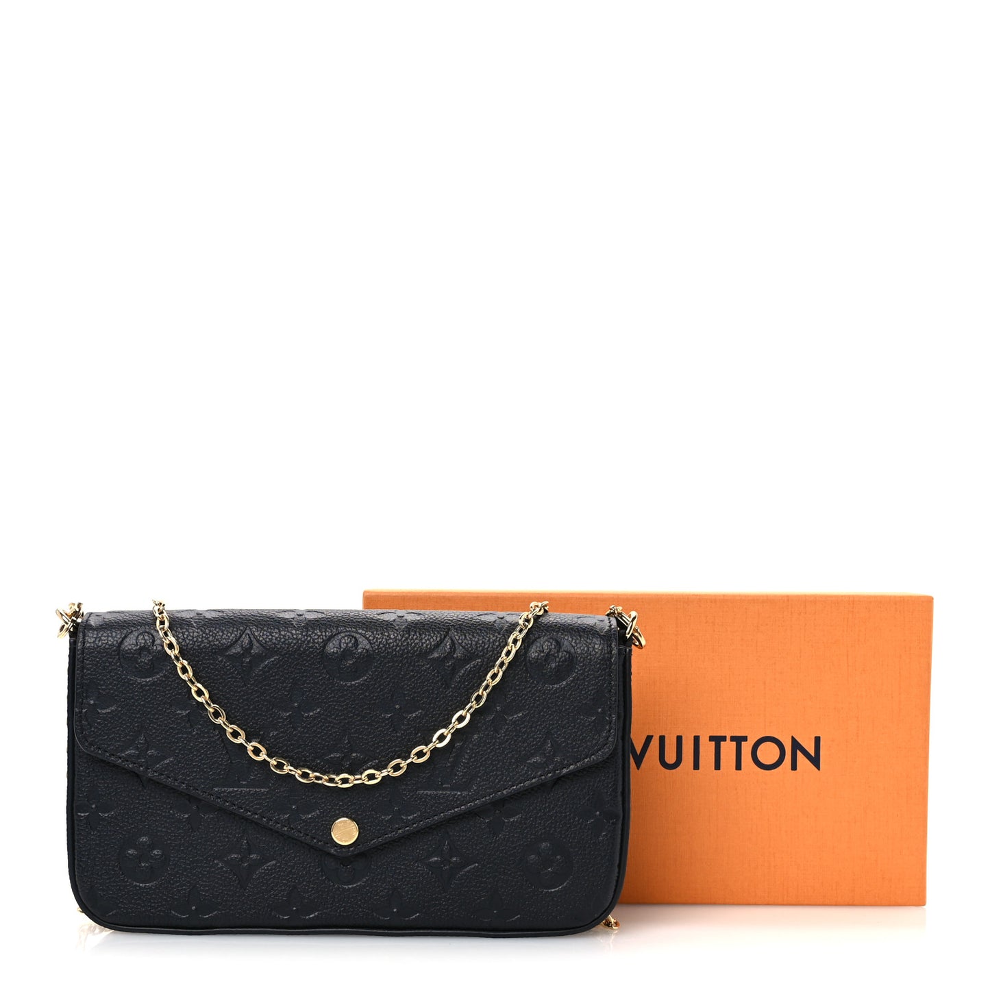 Empreinte Pochette Felicie Chain Wallet Black