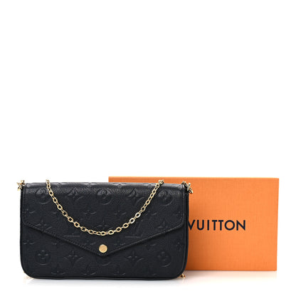 Louis Vuitton Empreinte Pochette Felicie Chain Wallet Black 11 of 11