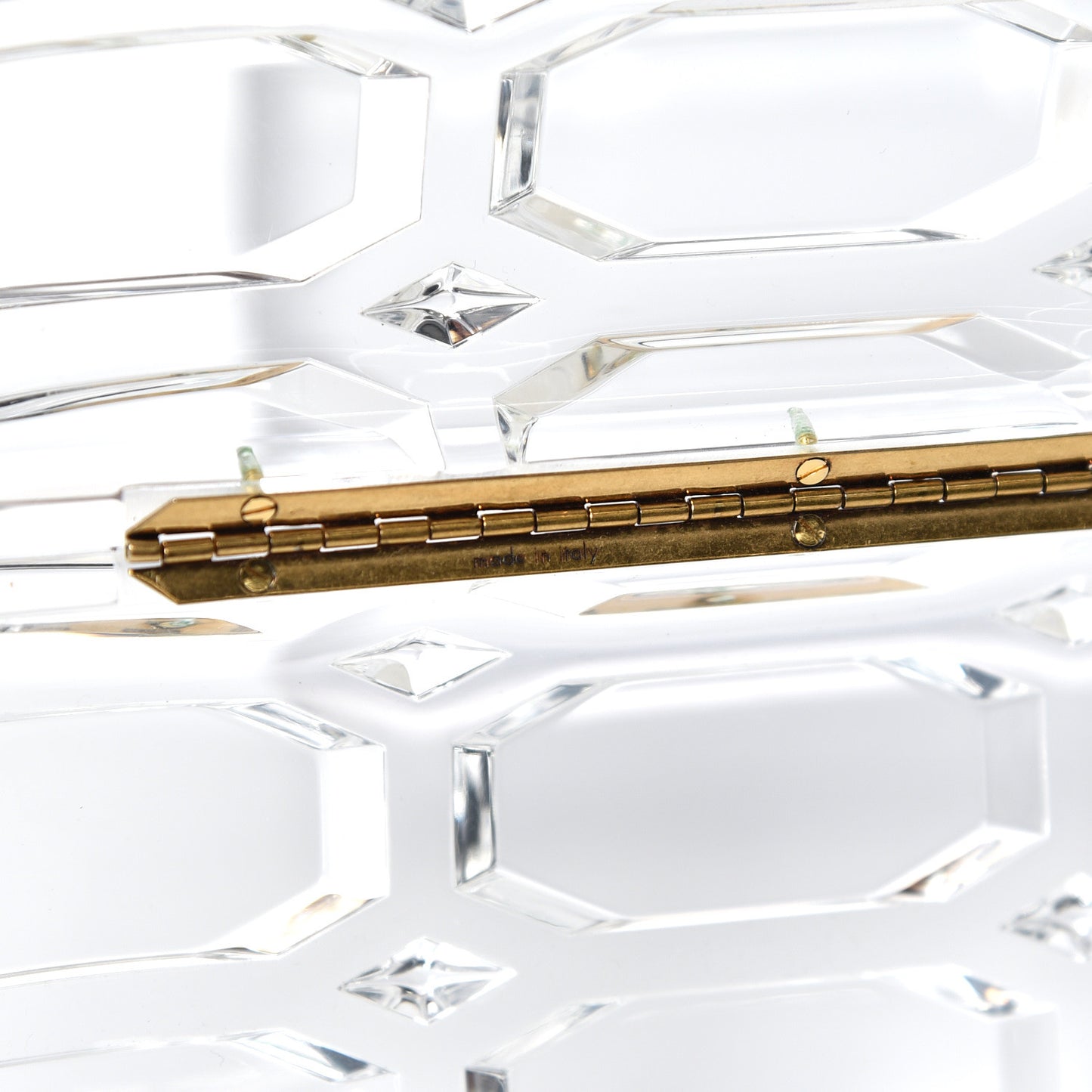 Plexiglass Aristrographic Box Clutch Translucent