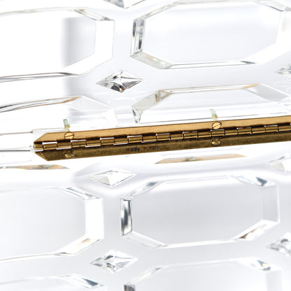 Gucci Plexiglass Aristrographic Box Clutch Translucent 9 of 11
