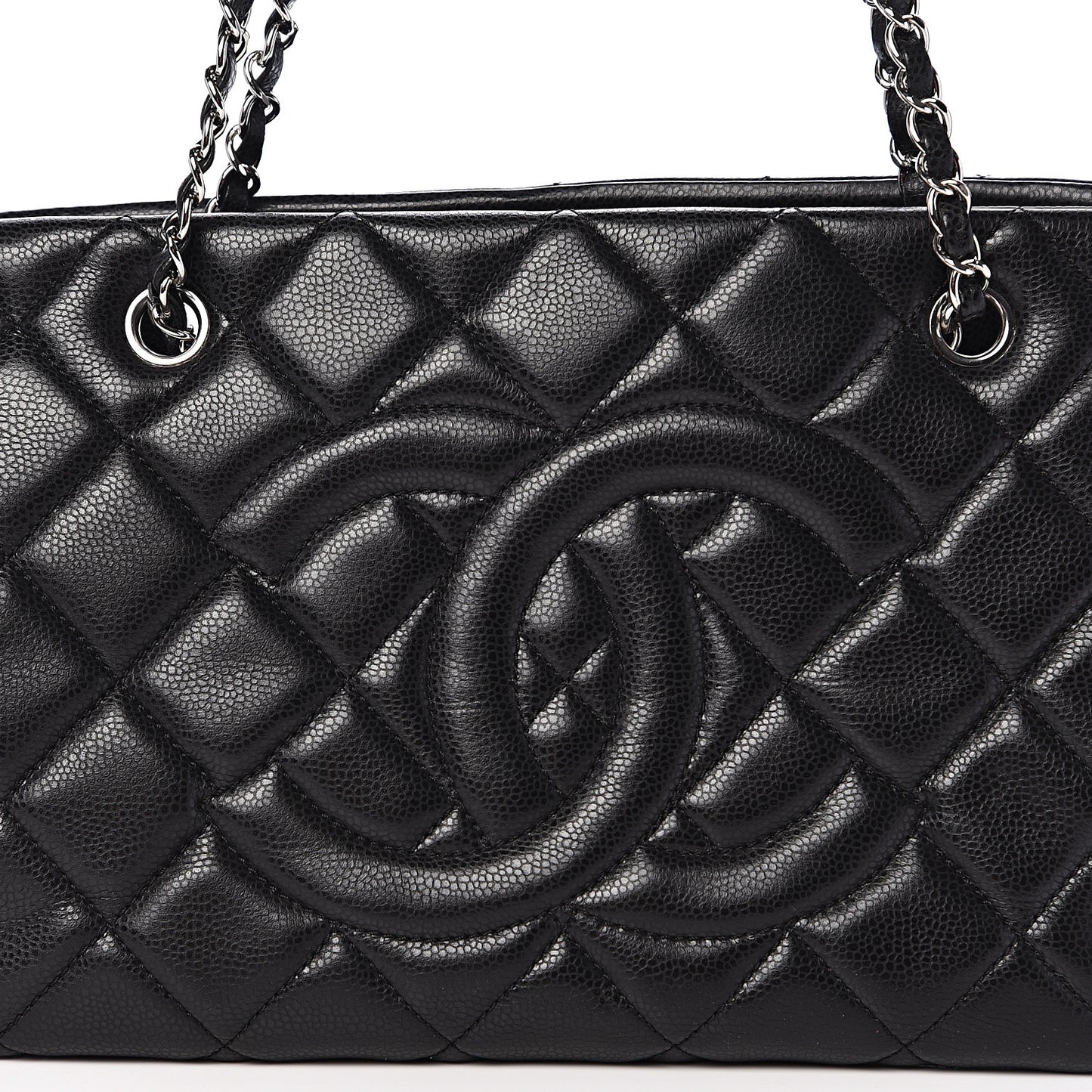 Caviar Quilted CC Timeless Soft Tote Black