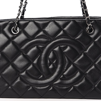 Chanel Caviar Quilted CC Timeless Soft Tote Black 9 of 9