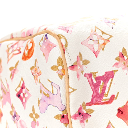 Louis Vuitton Watercolor Aquarelle Speedy 30 White 9 of 21