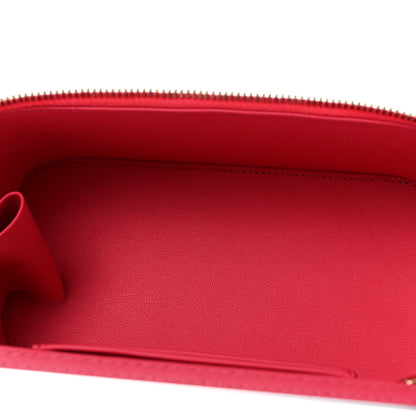 Chanel Lambskin Quilted Baguette Crystal Top Handle Vanity Case With Chain Fuchsia 5 of 12