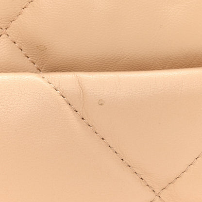 Chanel Goatskin Quilted Large Chanel 19 Flap Beige 11 of 11