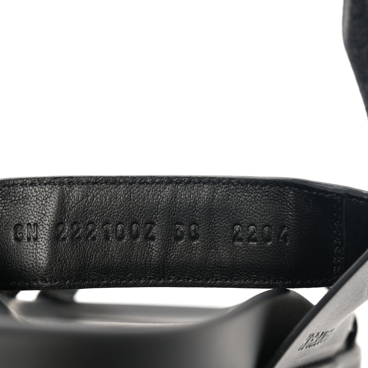 Calfskin Womens Chypre Sandals 38 Black