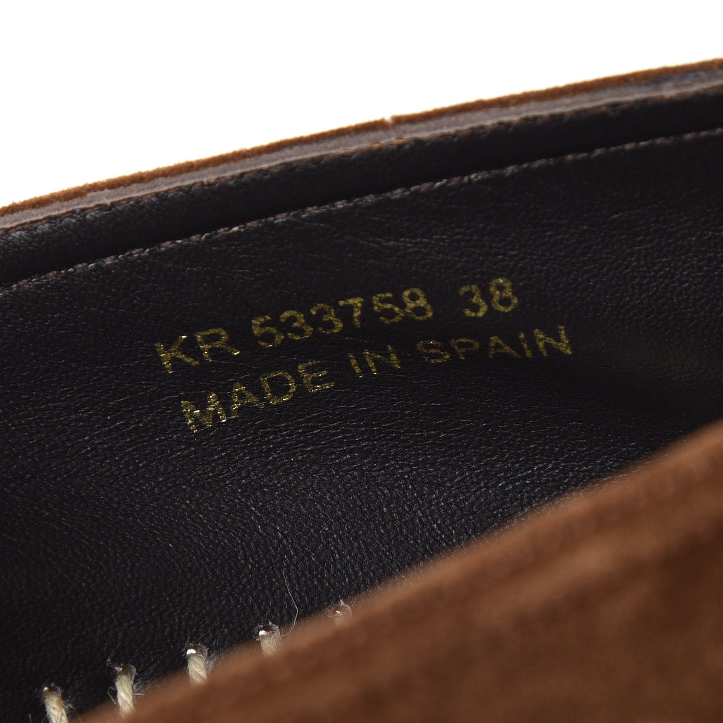 Suede Monogram Espadrilles 38 Brown