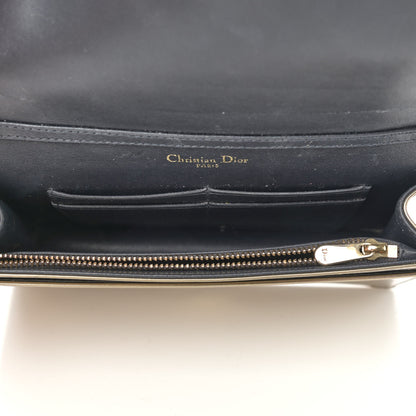 Christian Dior Metallic Patent Micro-Cannage Diorama Wallet on Chain Pouch Gold 5 of 12