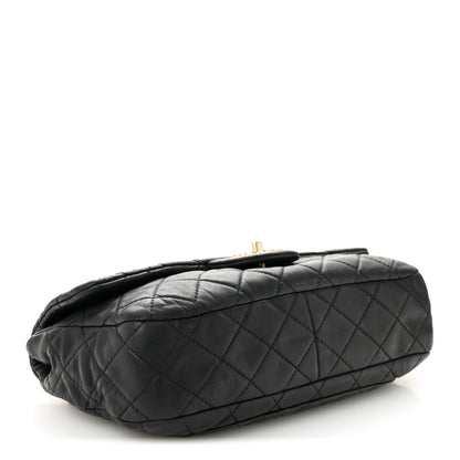 Chanel Lambskin Quilted Medium Precious Jewel Single Flap Black 4 of 13