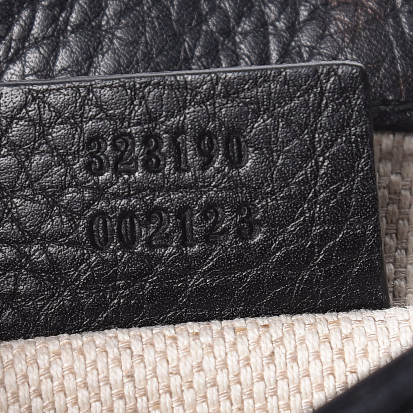 Pebbled Calfskin Small Soho Flap Crossbody Black