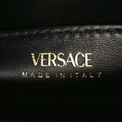 Versace Patent Calfskin Tweed Houndstooth Medusa Small Top Handle Handbag Multicolor 5 of 8