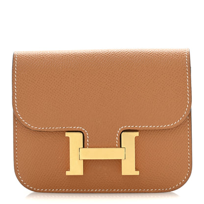 Hermes Epsom Constance Slim Wallet Toffee 1 of 10