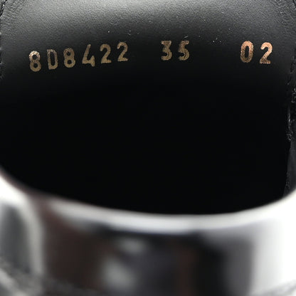 Fendi Vitello Logo Loafers 35 Black 9 of 9