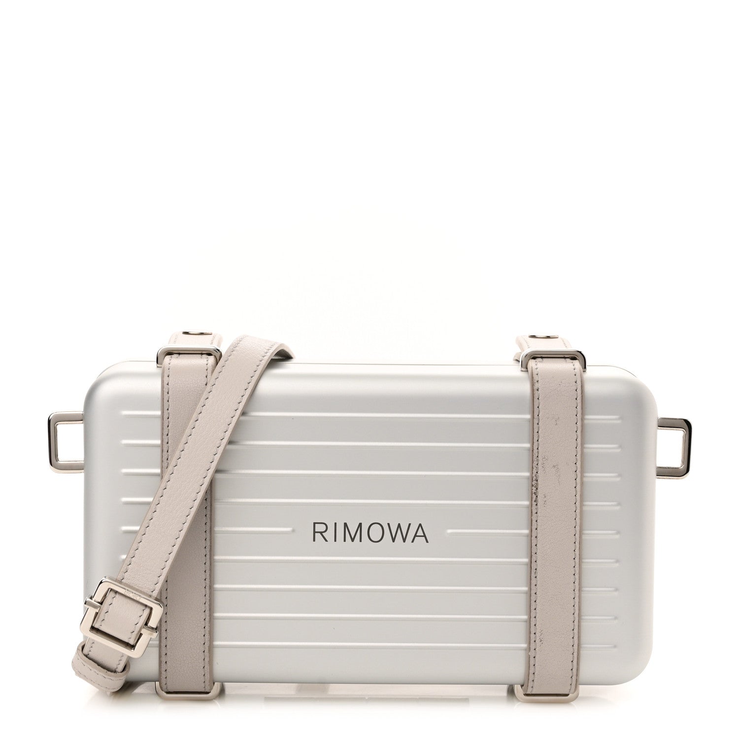 Christian Dior X RIMOWA Aluminum Personal Clutch On Strap Silver 1 of 13
