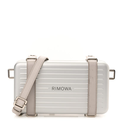 Christian Dior X RIMOWA Aluminum Personal Clutch On Strap Silver 1 of 13