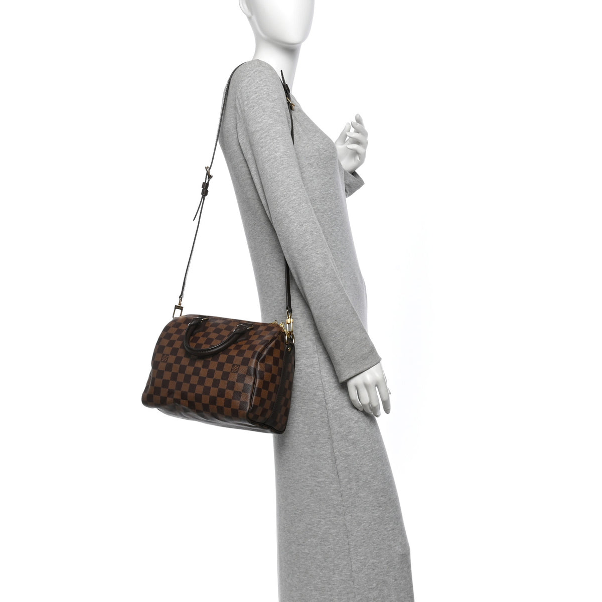 Damier Ebene Speedy Bandouliere 25