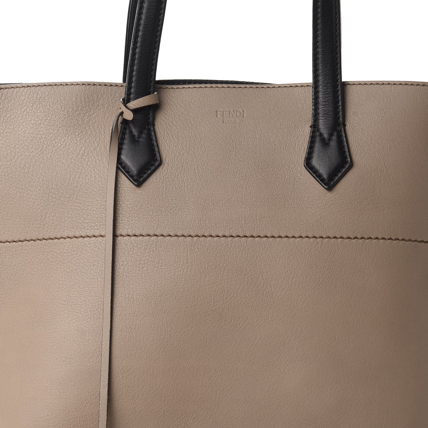 Vitello All In Shopper Tote Tortora Black