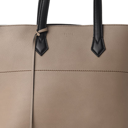Fendi Vitello All In Shopper Tote Tortora Black 14 of 14