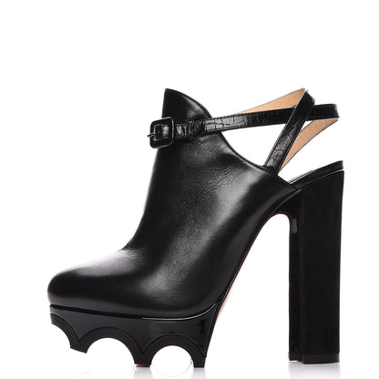 Christian Louboutin Nappa Suede Forgeron 140 Mule 36.5 Black 1 of 10