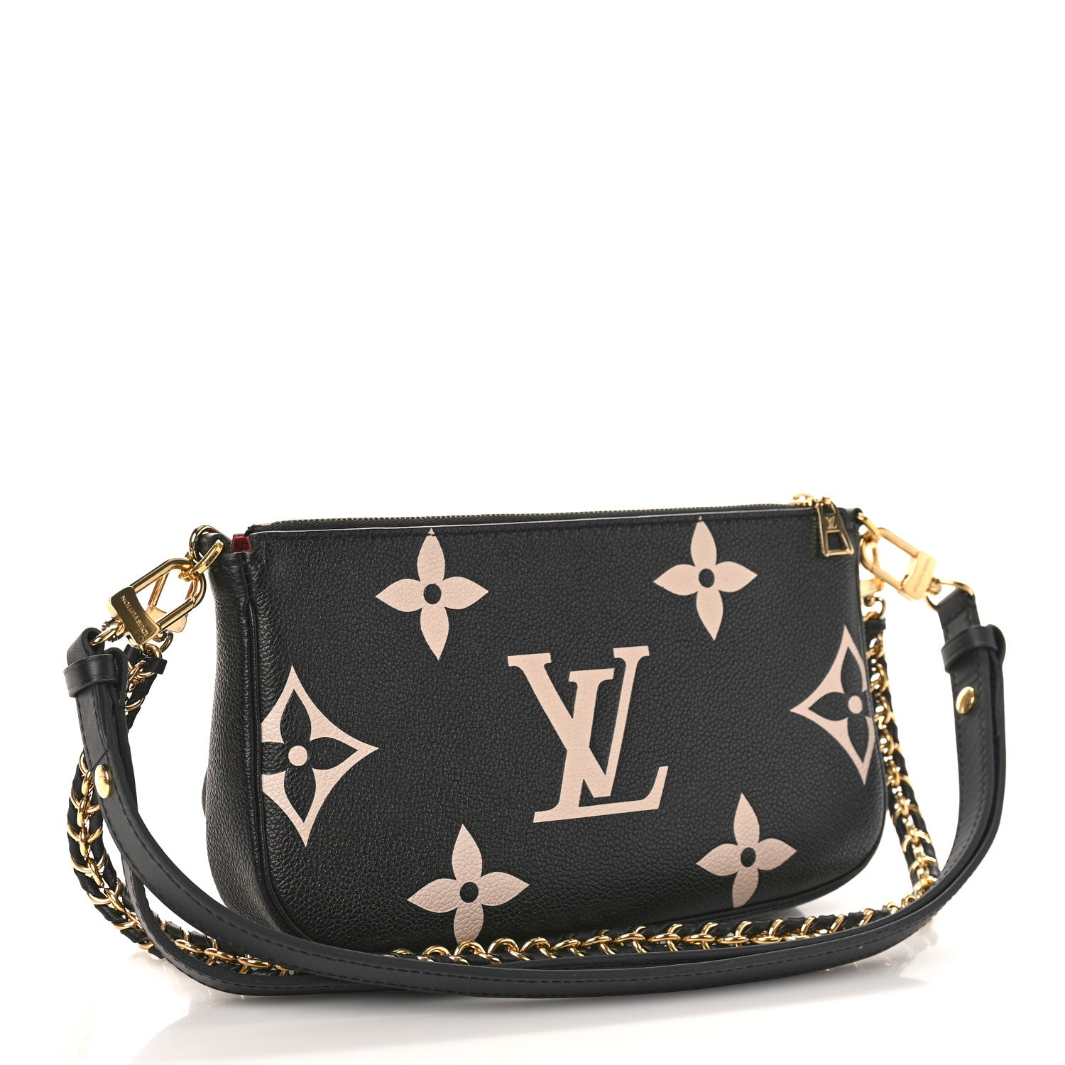 Louis Vuitton Empreinte Monogram Giant Multi Pochette Accessories Black Beige 3 of 11