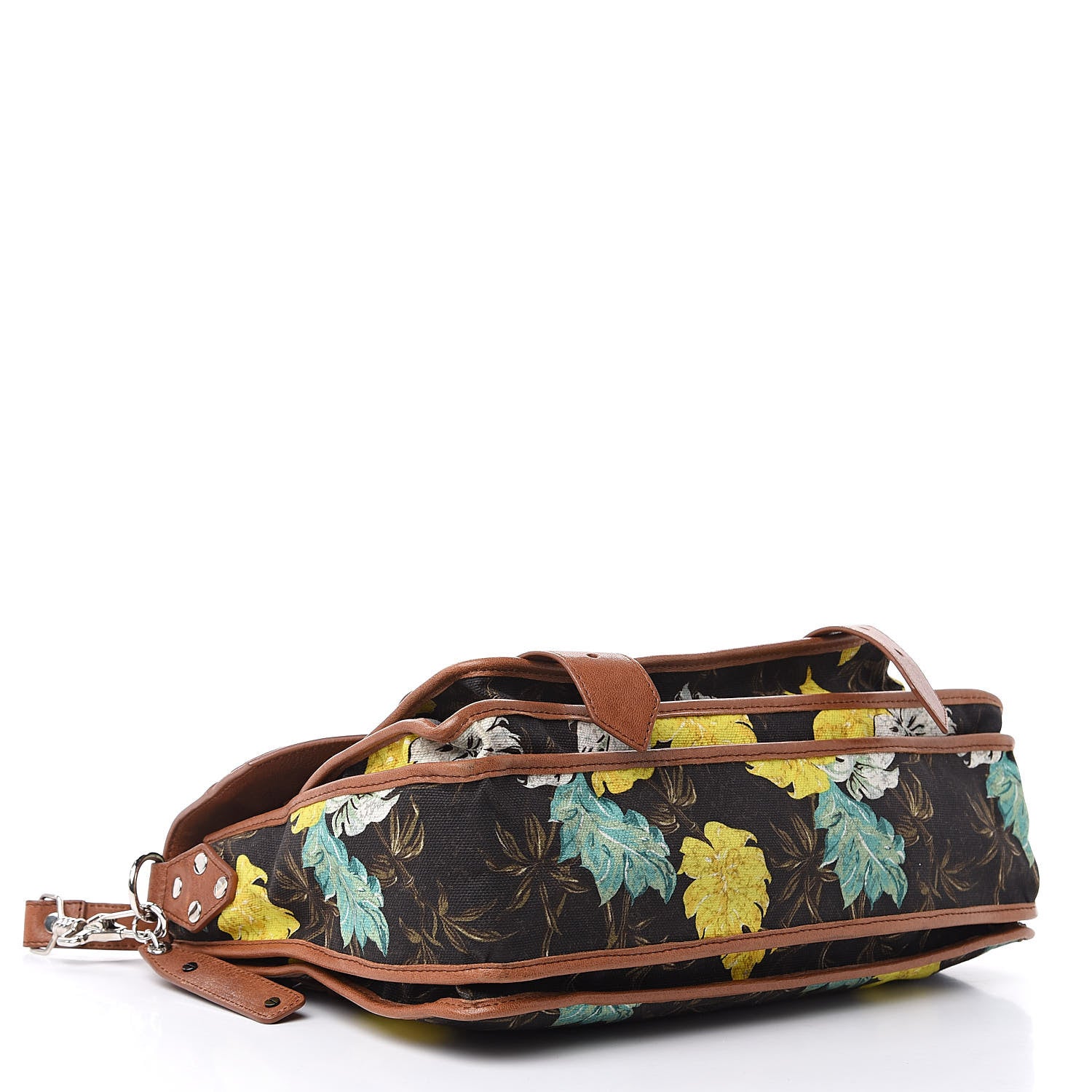 Proenza Schouler Canvas Tropical Printed Medium PS1 Satchel Brown 4 of 15
