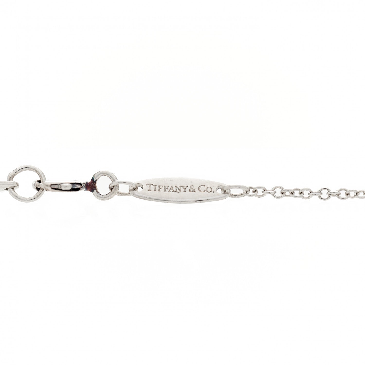 Tiffany Platinum Blue Sapphire .11ct Elsa Peretti Color by the Yard Necklace 6 of 8