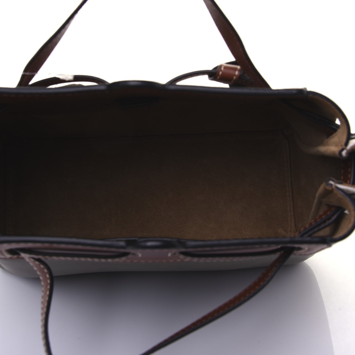 Loewe Calfskin Linen Mini Lazo Tote Khaki Green 6 of 14