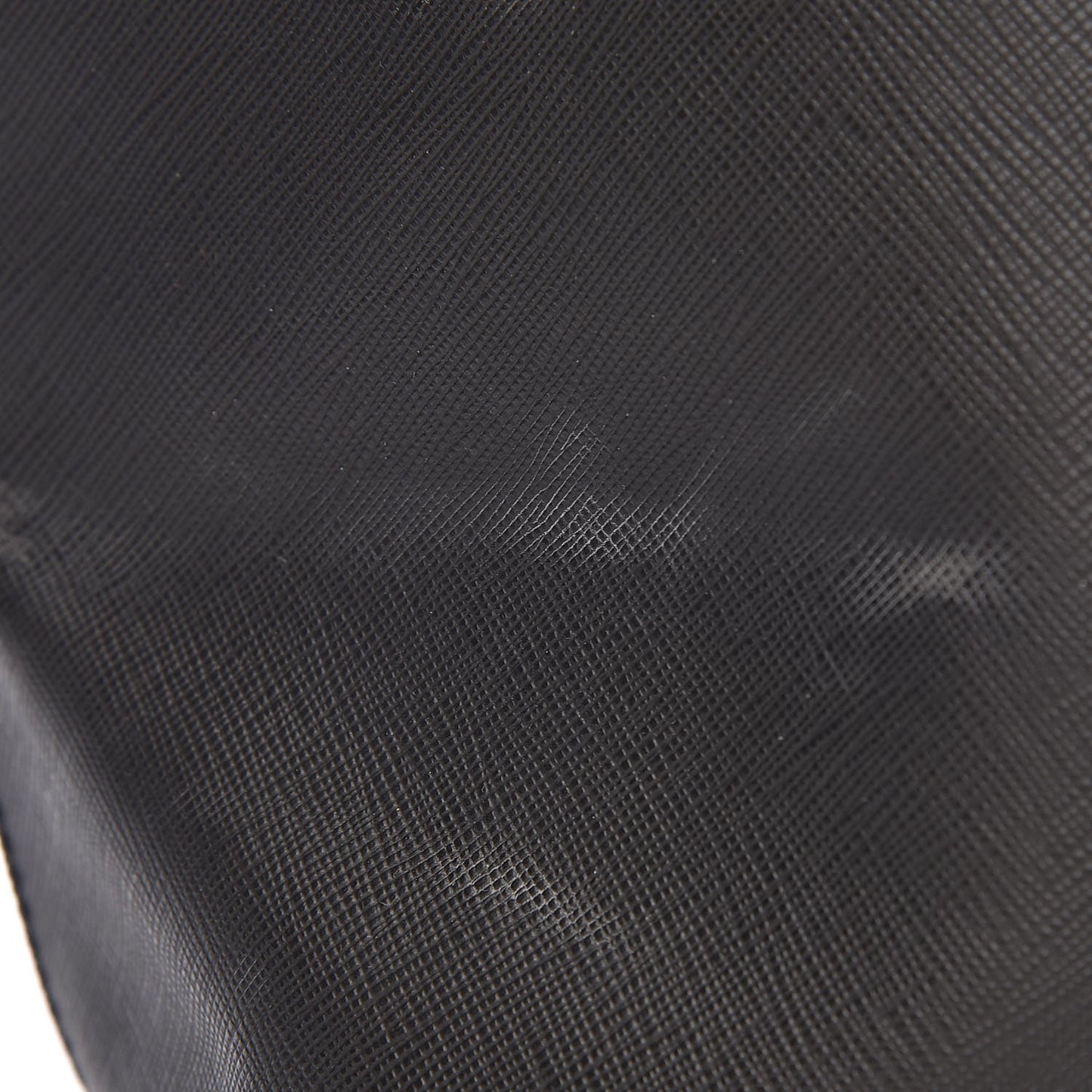 Textured Coated Canvas Bambi Print Large Antigona Tote Black