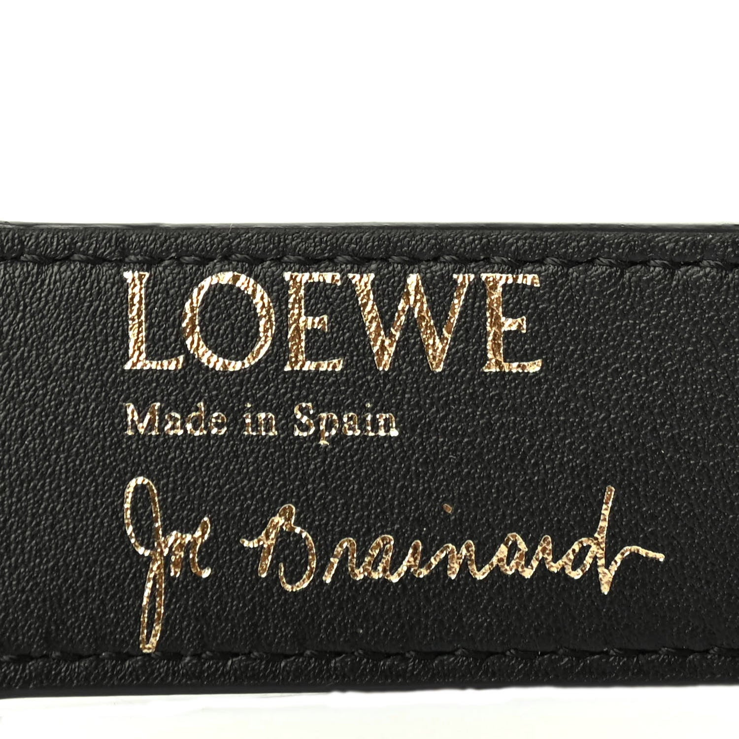 Loewe X JOE BRAINARD Calfskin Words Print Thin Strap Black 3 of 4
