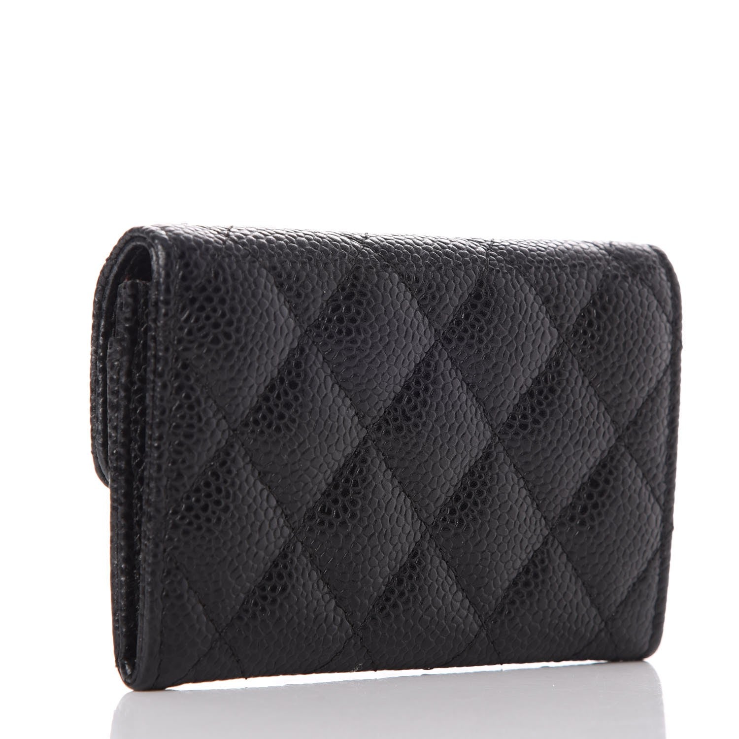 Chanel Caviar Quilted Flap Card Holder Black 3 of 10