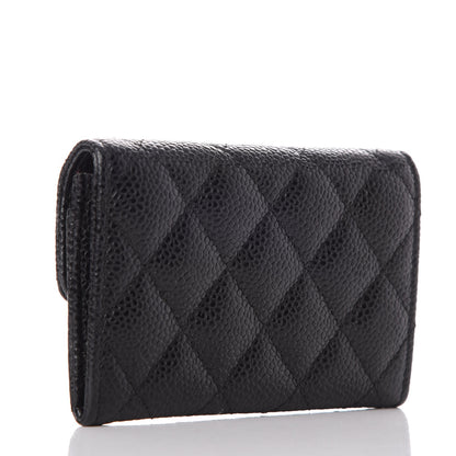 Chanel Caviar Quilted Flap Card Holder Black 3 of 10