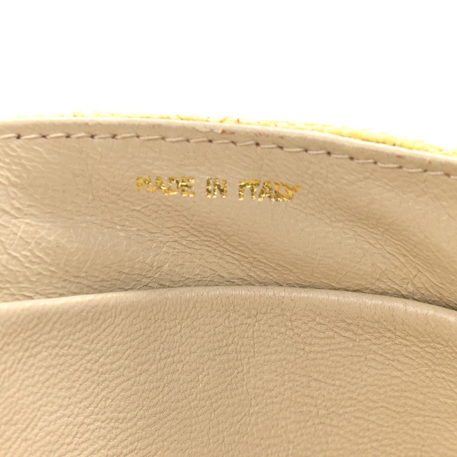 Chanel Straw Woven Quilted Flap Yellow 7 of 21