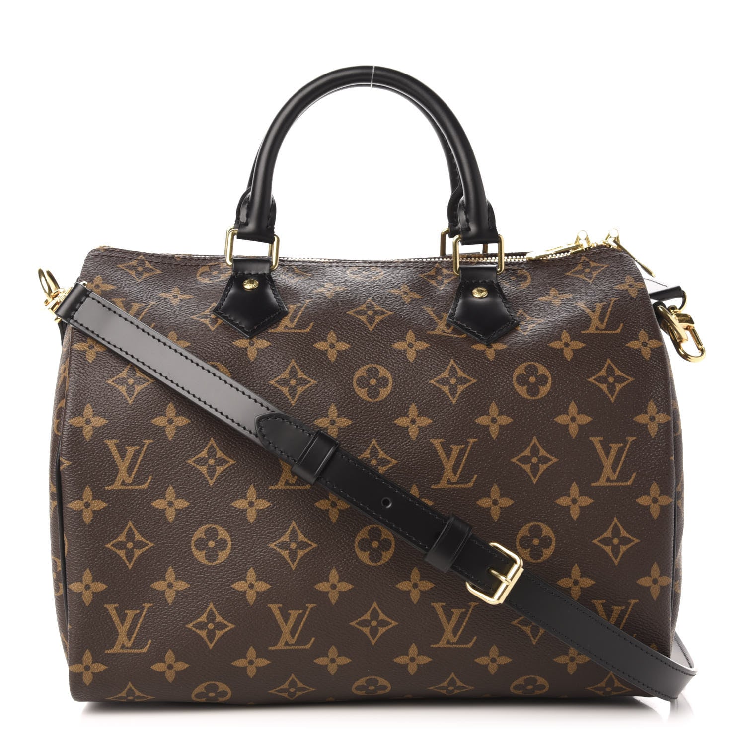 Louis Vuitton Monogram My World Tour Speedy Bandouliere 30 Black 1 of 10