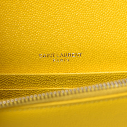 Saint Laurent Grain De Poudre Classic Monogram Kate Tassel Chain Wallet Mimosa 6 of 10