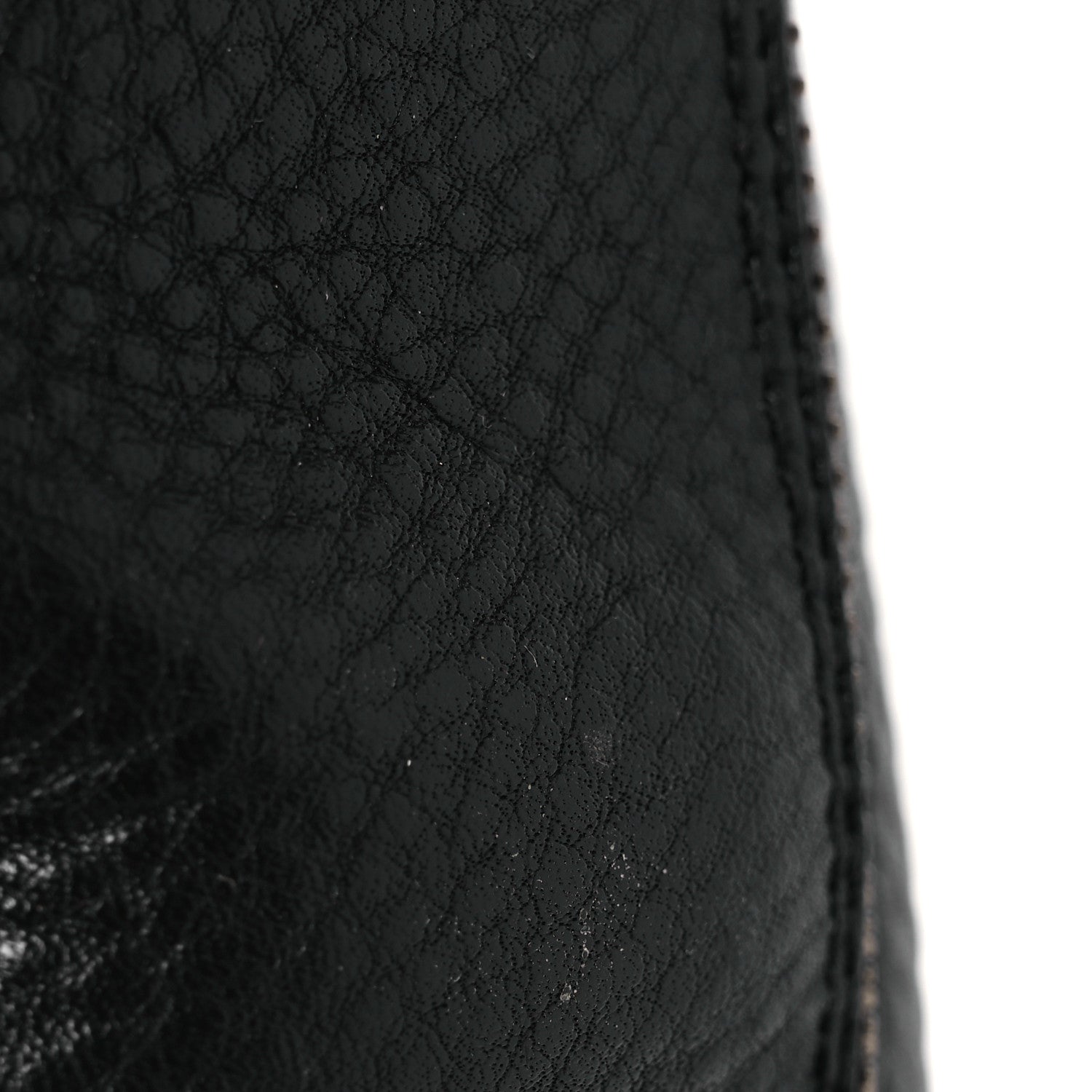 Prada Vitello Daino Riding Boots 38 Black 12 of 15