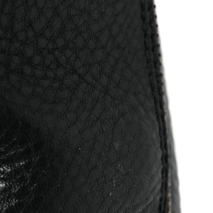Prada Vitello Daino Riding Boots 38 Black 12 of 15