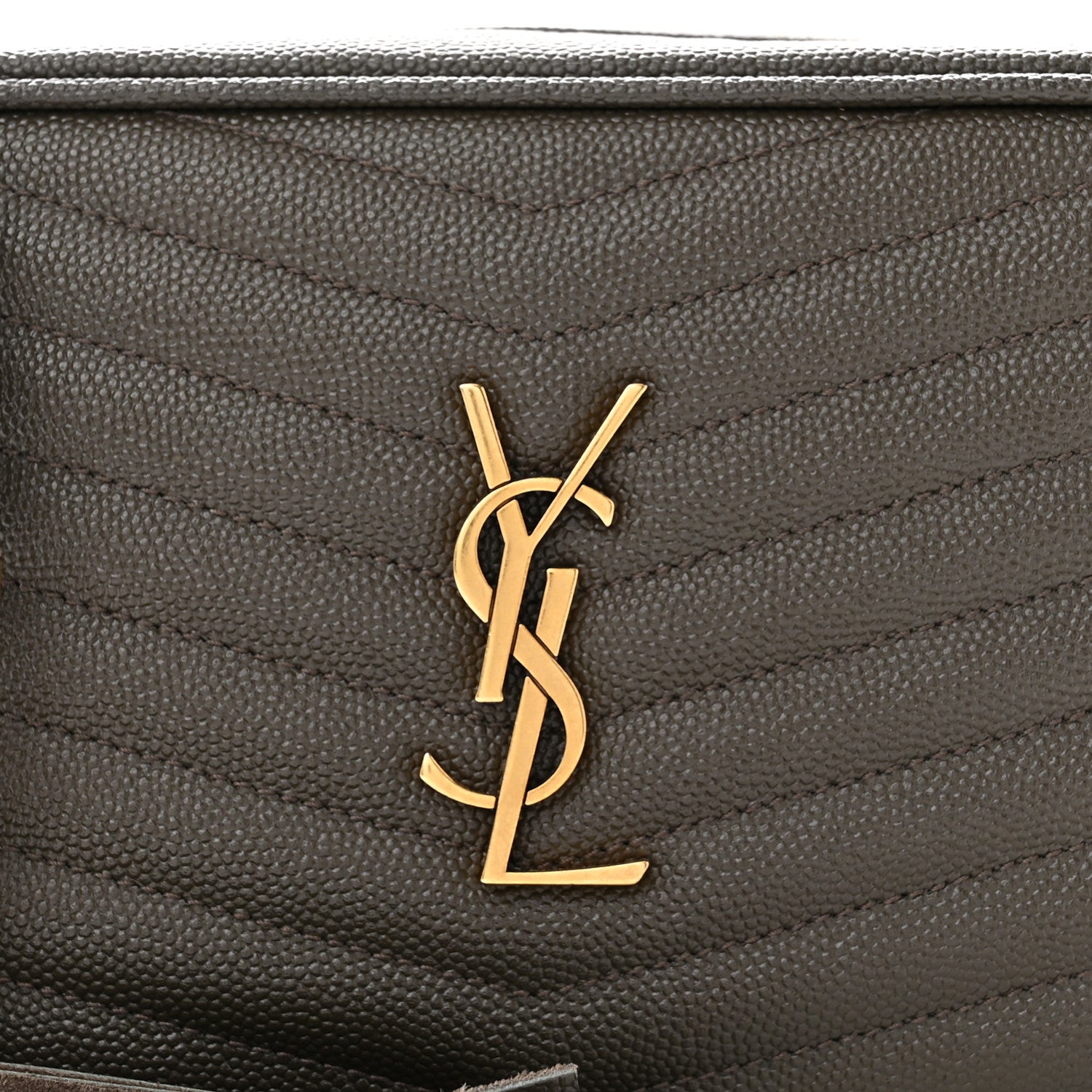 Saint Laurent SAINT LAURENT Grain De Poudre Matelasse Monogram Mini Lou Camera Bag Fog 7 of 9