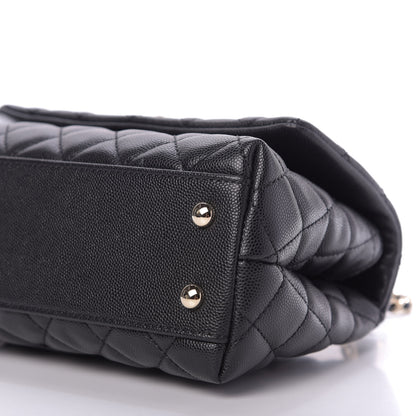 Chanel Caviar Quilted Mini Coco Handle Flap Black 7 of 9
