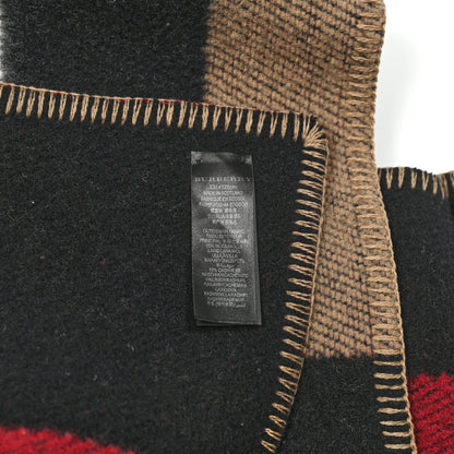 Burberry Cashmere Wool Mega Check Cape Scarf Scarf 2 of 5