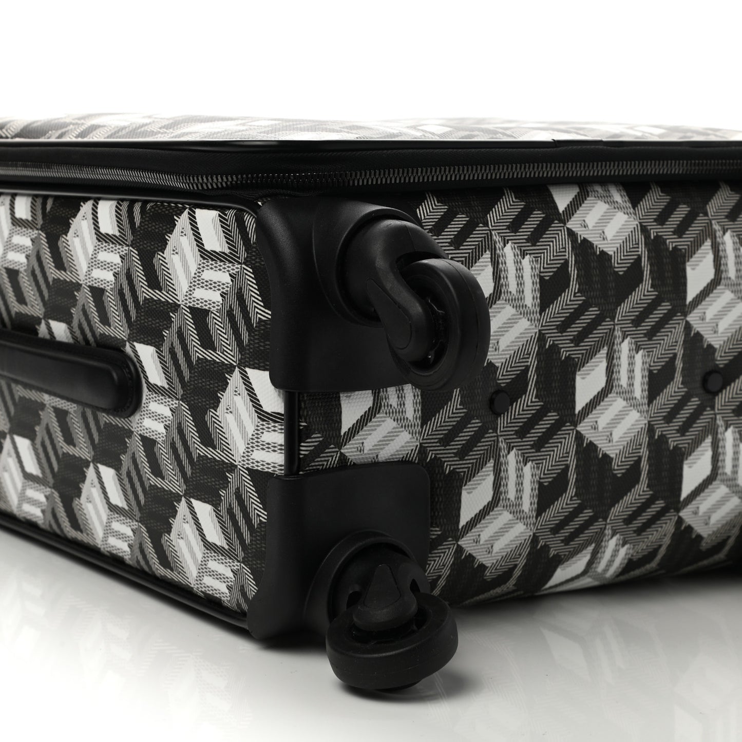 Canvas Monogram Small Cabin Traveler Trolley Suitcase Black White