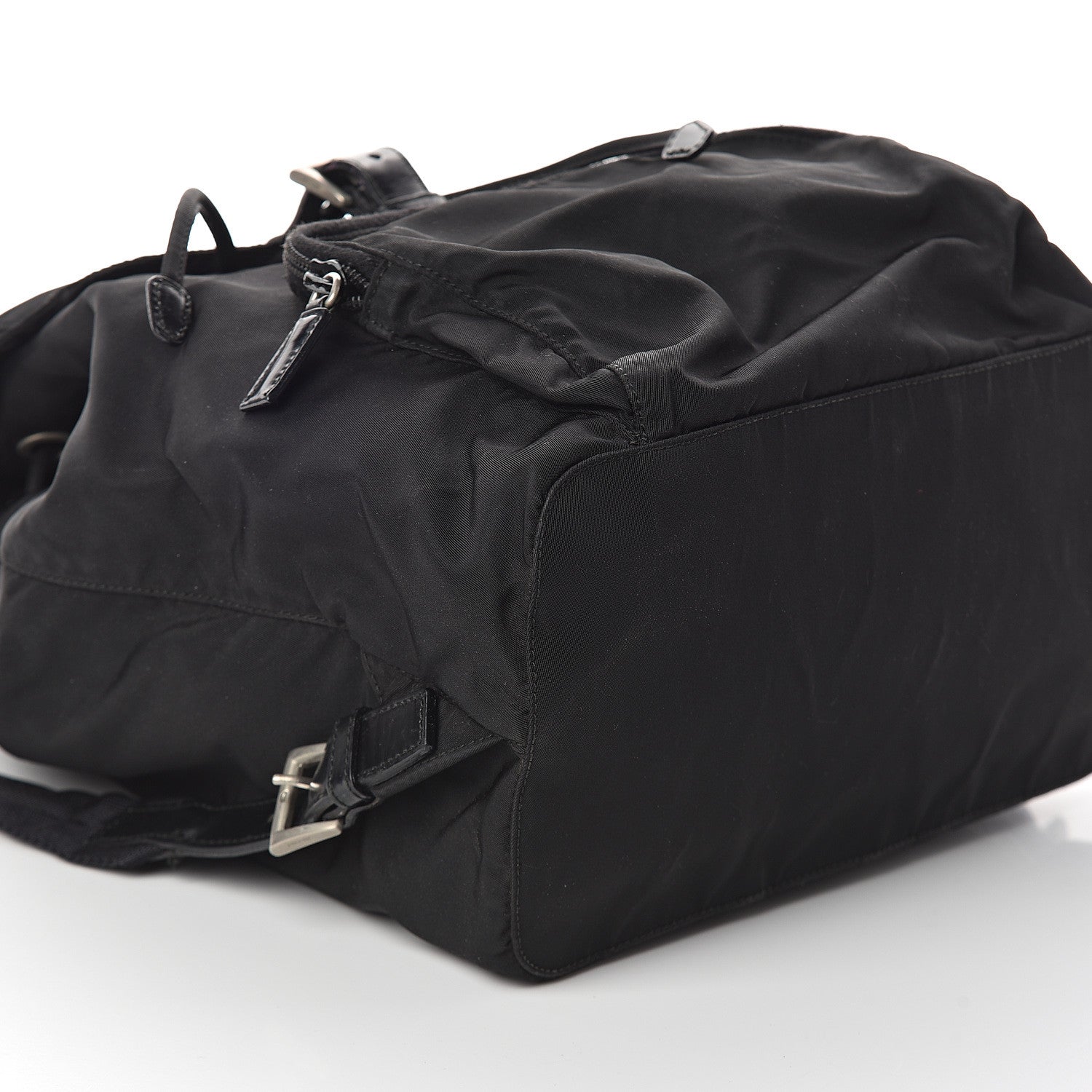 Prada Nylon Vela Medium Cinch Backpack Black 10 of 11